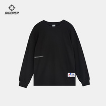 Quasi 2021 new sports sweater men and women basketball training round neck sleeve loose print casual long sleeve sweater
