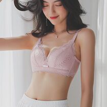 Small chest gathering adjustment type anti-sagging non-steel underwear womens receiving milk flat chest special sleep bra