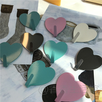 Soft girl Peach heart stainless steel hook adhesive hook