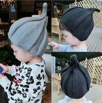 Han Edition Autumn winter Childrens hair line hat tip Knitted Hat Boy Girl Baby Boomer Hat Warm Kid Toddler Hat