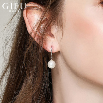 925 sterling silver natural pearl earrings female stud earrings ear buckle earrings earrings ear ring short 2021 new trend