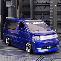 Jun FABULOUS retrofit MPV vans 5 doors open door and light alloy car model boy toy simulation model