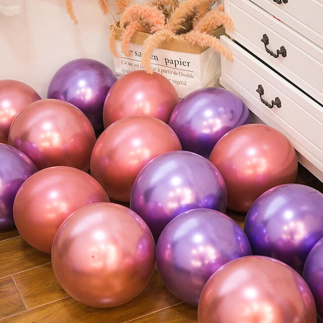 Metal color thickened balloon marriage proposal marriage room wedding scene layout birthday party decoration wedding supplies