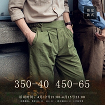 SOARIN retro American tooling Gorge shorts male Naples casual loose straight cylinder 50% pants