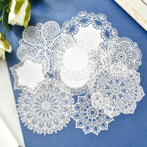 Judy handmade lace paper junkjournal hand account decorative paper accessories 10 models do not repeat：
