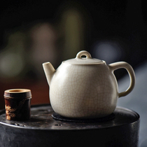 Jingdezhen Fanshantang soda glaze jade pot handmade open film is making pot kung fu tea set