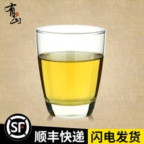 High temperature thickened glass teacup Creative transparent large capacity teacup Water cup Beer cup Milk cup Coffee cup