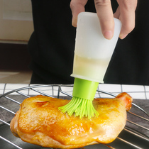 Household oil brush Kitchen pancake baking silicone oil brush high temperature resistant oil pot integrated barbecue brush tool