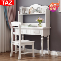 American childrens desk field minimalist white study table small family home computer desk Mini desk