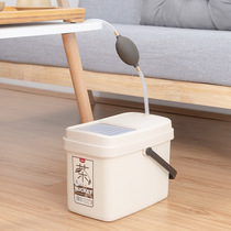Nordic new jump-type tea plastic drainage bucket with lid tea tea residue filter bucket trash can tea set accessories