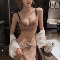 Sexy underwear women gather up to support anti-sagging without steel ring bra small chest flat chest special adjustment bra set