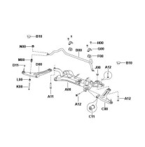 Adapted to BAIC Baic E130 E150 Senova D20 X25 front body stabilizer balance bar