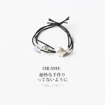 Korean summer hair circle girl whale head rope temperament ins net red tie hair Rubber band hair rope net red headdress