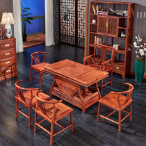 Daxiang Home Redwood Yuabao Tea Stage New Without Domestic Hedgehog Tea Table Building Tea Table and Chair Combination