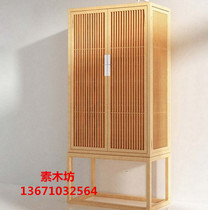 New Chinese style ancient shelf old elm tea cabinet shelf display stand black walnut bookcase bookshelf combination