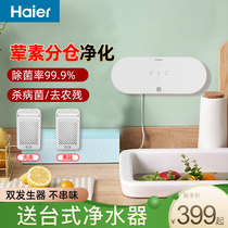 Haier fruit and vegetable cleaning machines Home Ingredients Purification Washing Vegetables Vegetables Removal Pesticide Washed Meat Fruit Double Bin Wall-mounted