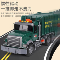 Simulation liftable sanitation garbage truck childrens toy Childrens toy sanitation truc