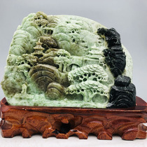  Source direct supply of Chinas four famous jade Music in the mountains and rivers Dushan jade ornaments 6 8 kg y160