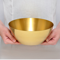 Total Copper Thickened Foru Copper Bowl New House Water Supply Bowl Copper Cutlery Temple Home Household Bowls Feng Shui Swing gold rice bowls