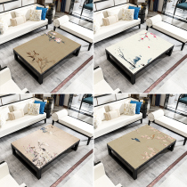 New Chinese light and luxurious tea table cushion table cloth anti-oil and oil-free high-end table cushion pvc thickened Chinese wind table cloth