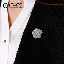 T400 brooch womens corsage pin Korean luxury atmosphere high-end wild temperament Japanese and Korean simple accessories