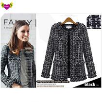 STyliSh TaSSel OverSized TWeed Plaid COaT WOmen 2020 JaCkeT