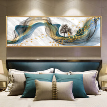  Light luxury bedroom decoration painting modern minimalist master bedroom background wall bedside banner hanging painting abstract mural deer