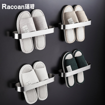 304 Stainless Steel Minimalist Bathroom Wall Pendant Toilet Free of perforated Contained Seminal Doorway Rag of Slippers Rack