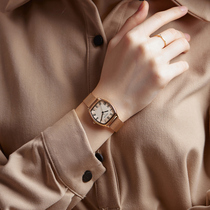 Julii time watch female simple temperament small square plate retro waterproof ins Wind niche light luxury senior sense female watch