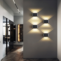 Bronze Minimalist Bedside Bedroom Wall Light Luxury Modern Minimalist Creative Hallway Lamp Living Room Background Wall Light