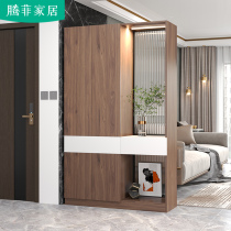 Light and luxurious entrance to the family The living room Living Room Partition Shelve Screen Shoes Cabinet Integrated Wine Cabinet Modern Minima Decorative Cabinet