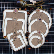 Kindergarten Air pendant ring creation decoration material handmade DIY ornaments Mori pastoral wood board Wall Wall Wall decoration