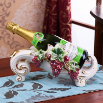 Real Accessories Creative Ceramic Red Wine Rack Red Wine Glass Rack European-style Wine Shelf Fashion Wine Bottle Shelf Decoration Pendulum