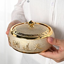 Ceramic ashtray with lid office atmospheric simple creative home personality living room trend ins luxury High