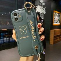 New small waist Huawei p40 mobile phone shell female suitable p40pro protective cover cartoon violent bear mate30 mirror