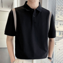 Men t-shirt short sleeve high end father summer dress embroidery leads daddy pure cotton Polo shirt men middle-aged business leisure