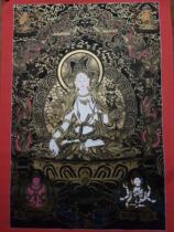 Tibet Thangka Nepal Thangka Hanging Painting Decorative Painting Hand-painted Thangka Painting White Tara Thangka