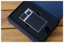 Porsche Design Lighter High - end men cigar pipe straight blue flame wind - proof ultra - thin