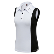 t70 golf clothes womens short sleeve GOLFt shirt golf womens fashion sleeveless Korean top quick-dry color