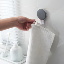 Adhesive hook strong viscose wall-mounted load-bearing suction cup kitchen bathroom traceless sticker door rear non-perforated towel coat hook hook