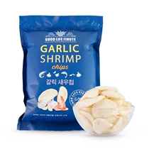 Sam Net Red fun Laifu Korea imported garlic shrimp slices hug bag big bag 240g casual snacks