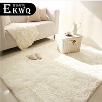 EKWQ Nordic family with light and luxury white carpet living room tea few bedrooms full of bedside blanket clothes and hat cushion