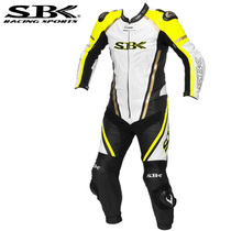 SBK racing suit one-piece leather motorcycle riding mens motorcycle suit Womens four seasons breathable slim track dedicated