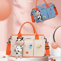 Small number fashion mother and baby bag with baby out light and versatile mommy bag 2022 New slanted satchel handbag