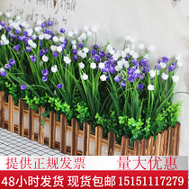 Simulation plant potted indoor fake green plant fence ornaments flower fake plant potted ornaments Tulip set