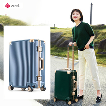 Hard shell pull-bar box 2020 new suitcase sturdy and durable male student marries password box travel leather case woman