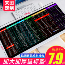 Office shortcut mouse pad Oversized office computer desk pad Student writing desktop full set of drawing Daquan keyboard
