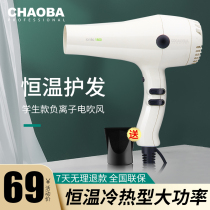 Super bully hair dryer Negative ion constant temperature hot and cold type high-power curly hair dryer Student hair dryer Household