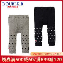 Stretch leggings Mikihouse Double_ B Japanese small black bear cartoon fashion knit set