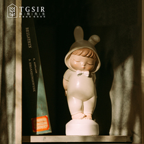 Creative Nordic Girl Ornaments Girl Heart Grocery Store Childrens Room Bedroom Desk Decoration With Whale